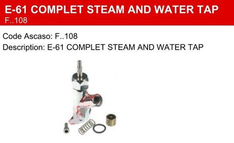 Faema E-61 Complete Steam / Water Valve / Tap