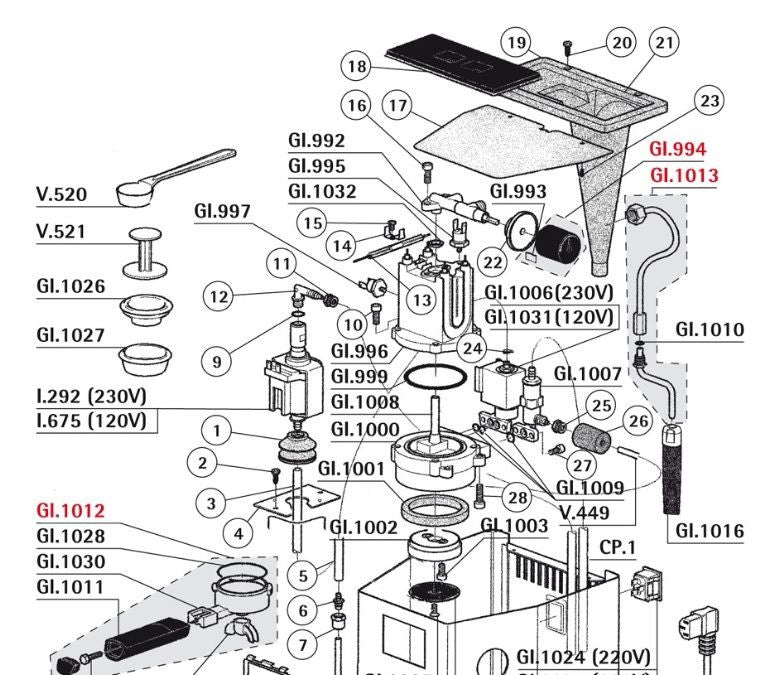 Filter baskets store for espresso machines