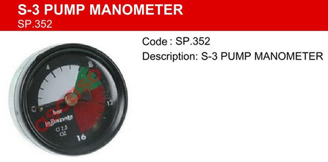 La Spaziale S-3 Pump Manometer