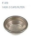 New Double (14g) Espresso Coffee Machine Filter Holder Basket
