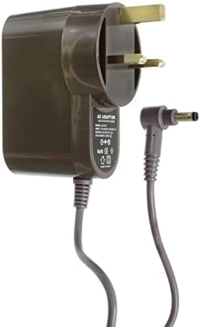 Compatible 3-Pin UK Mains Plug Battery Charger for Dyson V10, SV12, V11 SV14, V15 SV22 Vacuum Cleaner – Steel Grey