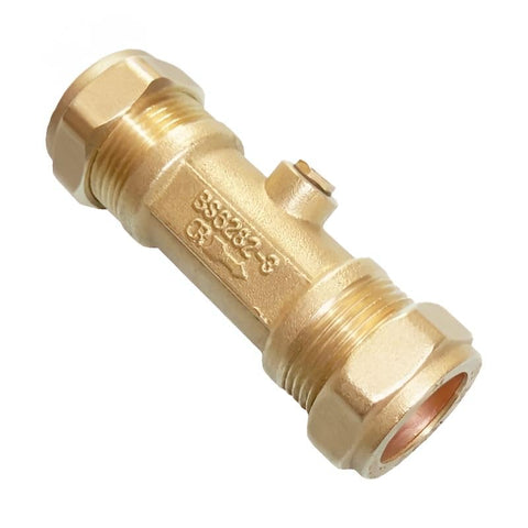 15mm DZR Double Check Valve — Compression Ends