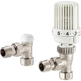 Honeywell VTL15-15A Essential TRV + Lockshield Set 15mm