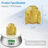 WiseWater 1" Brass Swing Check Valve — In-Line