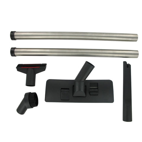 Universal 32mm Vacuum Cleaner Accessory Kit – Floor Nozzle, Tool Set & Extension Rod Tubes – Black Plastic Attachments for Most Vacuum Brands