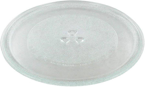 Universal Microwave Turntable Glass Plate Replacement – 255mm Diameter with 3 Fixers – Fits Most Standard Microwave Ovens