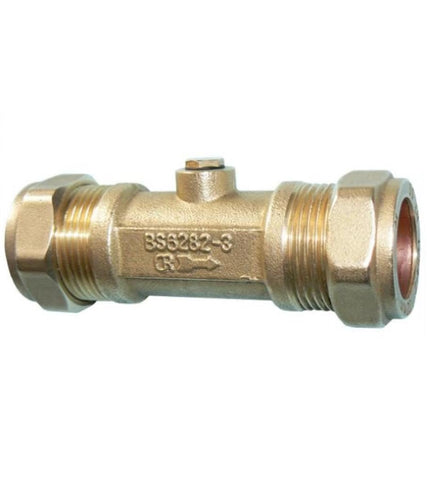 54mm Double Check Valve — Bronze, Compression Ends