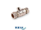 2 x 15mm Isolating Valves — Full Bore, WRAS Approved