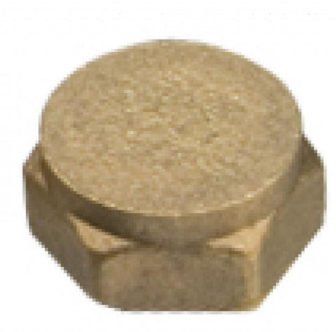 1 1/4" Brass Threaded Cap