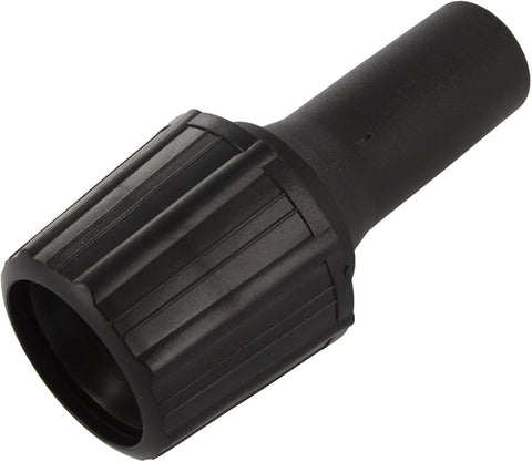 Universal Vario-Fit Vacuum Cleaner Adapter Tool – Black Plastic Reducer/Expander – Fits 32mm Hose to 30mm–38mm Tools – Multi-Size Converter Attachment