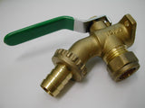 Lever Outside Tap with Built-In Wall Plate Elbow