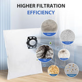 12 Pack KFI 357 Filter Bags for Kärcher