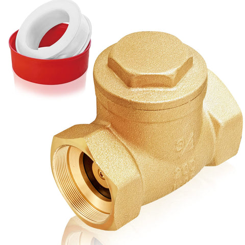 3/4" NPT Heavy Duty Brass Swing Check Valve