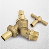 Lockshield 1/2" Hose Union Bib Tap — Outside Garden Tap