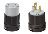 NEMA L5-30P and L5-30R Plug & Connector Set – 30A, 125V, 3-Wire, 2-Pole, Heavy-Duty Locking, cUL Listed
