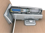 Blum 973A0500.01x4 973A Blumotion Straight Arm Full Overlay Hinge for Doors, Nickel Finish
