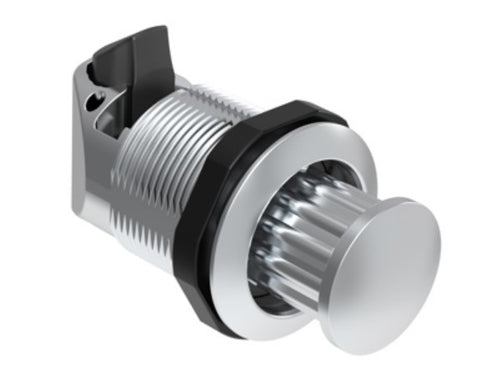 Southco M1-2A-13-1 Push To Close Latch, Round, Turn to Open
