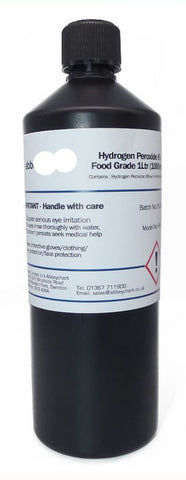 Internal Water Cooler Clear Sanitiser - 6% Hydrogen Peroxide, 1 Litre Bottle