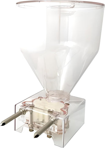 Cool Products Complete Jelly Filler – Replaces Edhard F-5001 – 6 Quart Double Spout Pastry & Donut Filler – Compatible with Edhard Power Bases P, PS, PV Series (Including P4010) – Includes 2 Standard Spouts