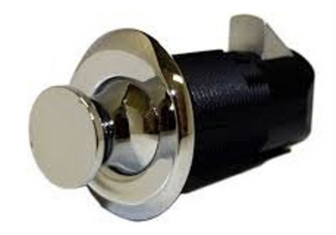 Southco MP-05-312-11 Plastic; Chrome Round Push to Close Latch Chrome on Chrome