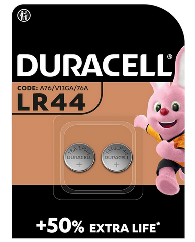 Duracell LR44 1.5V/B Alkaline Battery (A76 / V12GA / 76A)