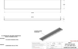 ACU Precision Sheet Metal 0100-20 5" x 20" x 3/4 Surface Mount Drip Tray - No Drain - Stainless Steel # 4 Brushed Finish, 0.75" Height, 5" Width, 20" Length