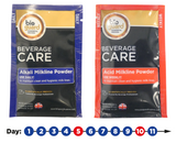 Cool Products / Bioguard Milkline Powder Cleaning Kit. 40 x Daily 10g Alkaline Sachets & 10 x Weekly 10g Acid Sachets