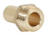 Cool Products Yellow Brass Adaptor | 1/2" BSP Male Thread x 15mm Stem | Durable Plumbing Fitting for Secure, Leak-Free Connections