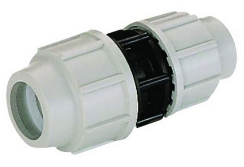 Plasson 32mm x 20mm Reducing Coupling | MDPE to MDPE Water Pipe Connector | WRAS Approved Compression Fitting for Drinking Water Systems