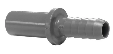 John Guest (RWC) Tube to Hose Stem Adaptor 1⁄2″ Stem × 3⁄8″ Barb