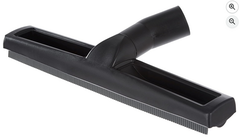 Black Universal Squeegee Floor Tool Nozzle with Rubber Blades for Wet Pick-Up, 38mm x 360mm