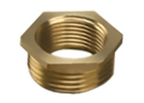 BF241 Brass Hexagonal Bush, 3/4"x 1/2"