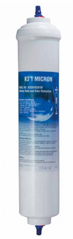 K3 – Inline and Fridge Water Filters (1um) c/w 1/4" Push Fit