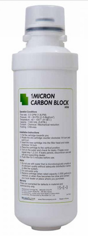 M9M – 8″ Carbon Block (1um) Replacement Water Filter Cartridge