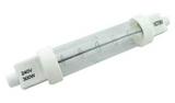 300W Double Ended Infrared Catering Heat Lamps – Jacketed, Plug-In Quickfit Design