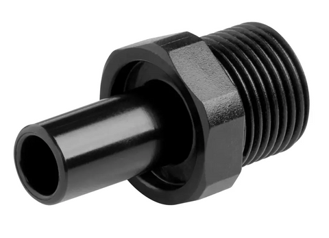 John Guest Stem Adaptor, 6mm Stem x 1/4" BSPT  Male