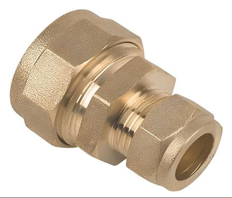 15mm x 10mm Brass Compression Reducing Coupling