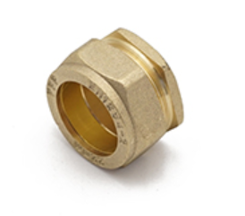 22mm Compression Stop End In Brass