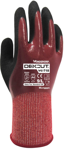 Wonder Grip WG-718 Dexcut Cut Resistant (Oil Resistant) Gloves
