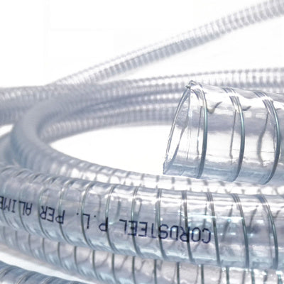 PVC Tubing Wire Reinforced (Waste Hose) 16mm ID, 30m Coil