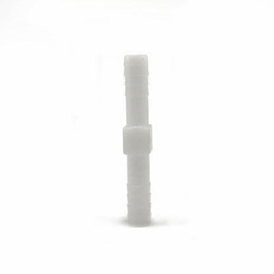 Acetal Plastic Barbed Straight Fitting 1/4" Equal Splicer Natural