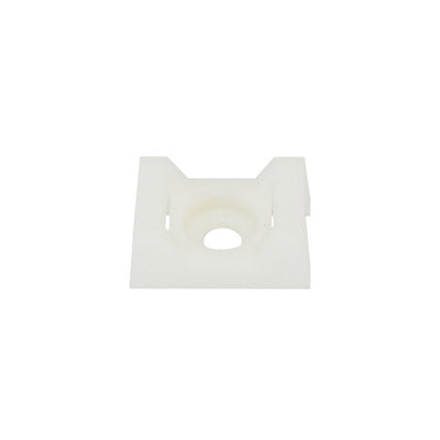Cable Tie Cradle Screw Mount White 9mm