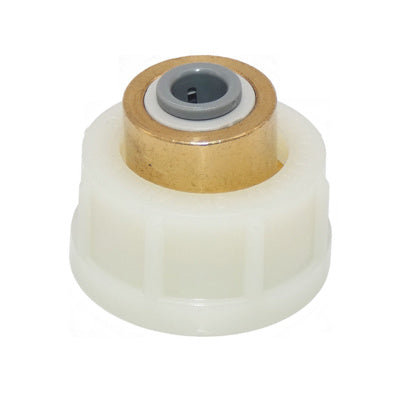 Brass Body Adaptor 1/4" Pushfit x 3/4" BSP Female Plastic Swivel Nut