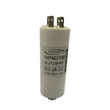 Universal Motor Start Capacitor 25uF (25MFD) – 450VAC, Cylindrical CBB60 Type for Washing Machines, Pumps, Compressors & HVAC Systems