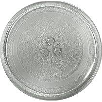 Universal 245mm Microwave Turntable Glass Plate with 3 Fixers | Replacement for Most Microwave Brands