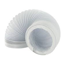 Universal Flexible PVC Vent Hose – 4" (102mm) x 2m | Durable Ducting for Air Ventilation, Dryers & HVAC Systems