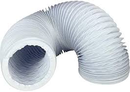 Universal Flexible PVC Vent Hose – 4" (102mm) Diameter x 2.5m Length – Lightweight Ducting Pipe for Tumble Dryers, Extractor Fans & Ventilation Systems