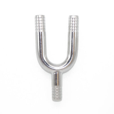 Stainless Steel Barb Y Fitting 3/8" Narrow (MCA80-1077) – Durable Hose Splitter for Beverage and Industrial Systems