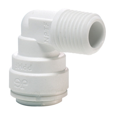 John Guest Rigid Elbow 3/8″ Pushfit × 1/4″ NPTF Male