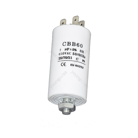 Universal 7uF Capacitor – 450VAC Motor Run Capacitor – 7MFD ±5% – Durable Replacement for Fans, Pumps, Compressors, and HVAC Systems